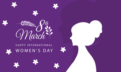 Women empowerment movement pattern. International Women’s day graphic in vector typography poster with handwritten calligraphy text, Vector illustration.