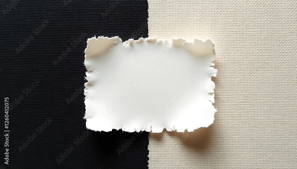Poster textured background with torn paper frame for business communication