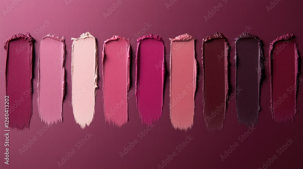 Aufkleber vibrant burgundy and maroon color swatches with empty copyspace for text display and design elements