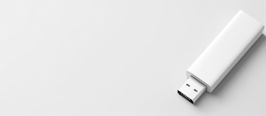 Wireless USB Transmitter for Fast Internet Connectivity Minimalist Design with Blank Space for Custom Text and Branding