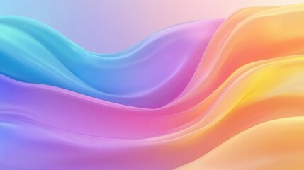 Colorful flowing waves background representing LGBTQ pride with ample space for custom text and messaging