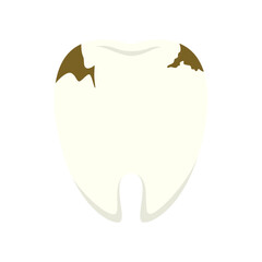 Broken Teeth Dental Illustration