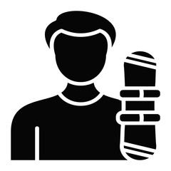 Snowboarder Male Icon