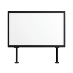Naklejka premium Blank billboard for advertising display in urban setting