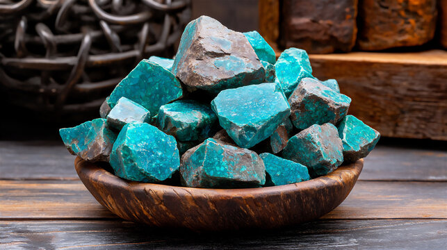  chrysocolla's unique blue-green patterns
