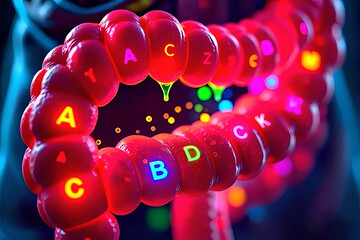 Microscopic view of complete intestinal absorption.