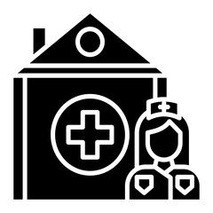 Fototapeta premium Nursing Home Icon
