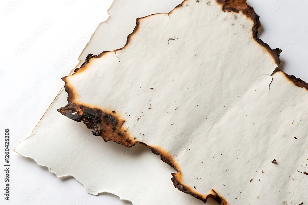 Poster burnt paper edges texture for business document and design use
