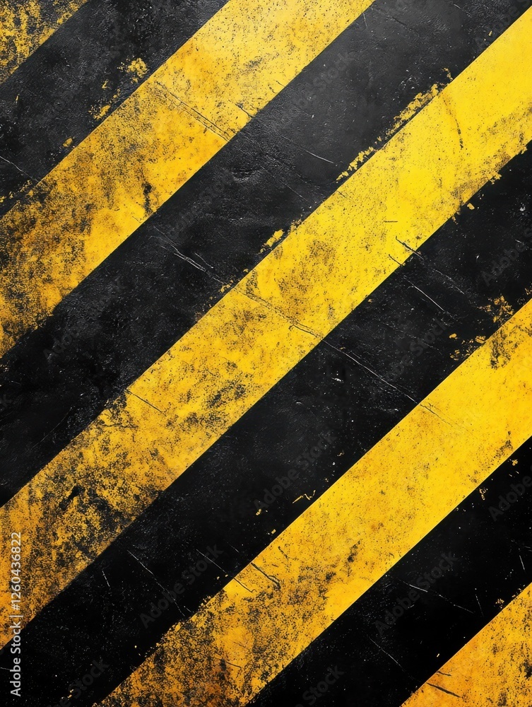 Poster abstract black and yellow grunge background with diagonal lines and texture.