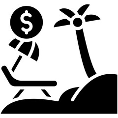Paid Vacation Icon