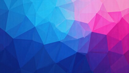 Obraz premium Abstract blue pink gradient geometric shapes background, vibrant, pink, blue