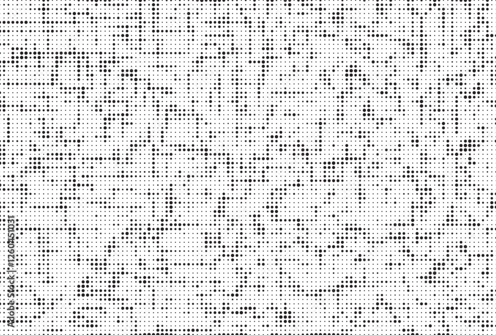 Aufkleber Grunge halftone vector print background. Retro pixelated backdrop. Vector illustration.