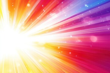 Obraz premium Abstract radiant light burst background with radiant light burst and colorful light trails. Emphasizing dazzling brilliance and artistic vibrancy, ideal for eye-catching designs and vibrant visuals.