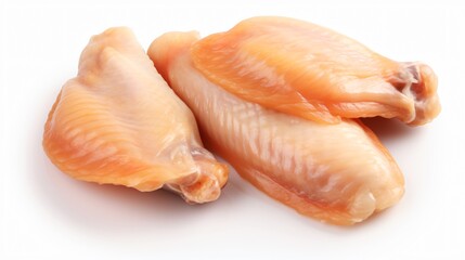 Freshest Chicken Wings on White Background