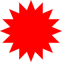 Starburst sticker set - collection of special offer sale oval and round shaped sunburst labels and badges. Promo stickers with star edges. Vector icons in Simple flat vintage style