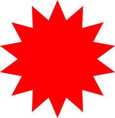 Starburst sticker set - collection of special offer sale oval and round shaped sunburst labels and badges. Promo stickers with star edges. Vector icons in Simple flat vintage style