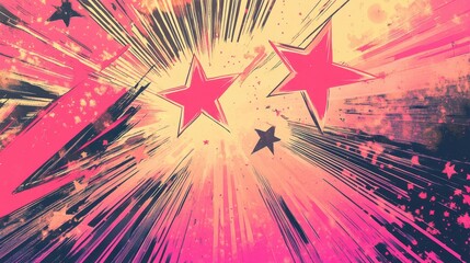 Energetic pink wallpaper with jagged bursts and smooth gradients