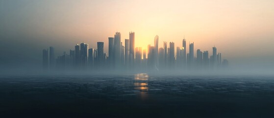 Doha City Skyline, Qatar, Middle East