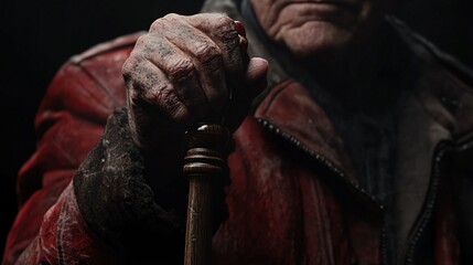 Man Holding Gavel Close-up Shot for Criminal Justice Concept