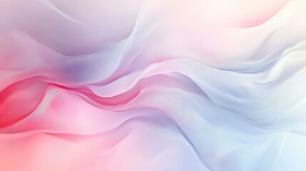 Obraz premium Abstract Pastel Fabric Drape Background: Soft Pink Blue White Waves