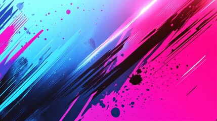 Bold comic background with glowing edges and halftone dots