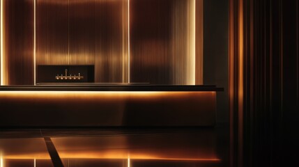 modern bar interior design with warm lighting