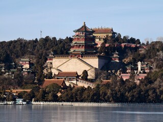 The scenery of the Summer Palace in Beijing, China