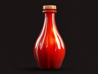 Photo-Realistic Ketchup Icon in Ultra-High Resolution