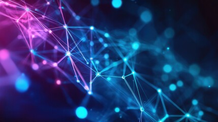 Fototapeta premium abstract network connection futuristic technology background