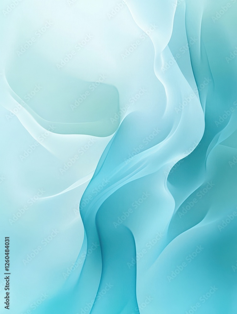 Poster abstract background with a gradient of soft blue and turquoise shades.