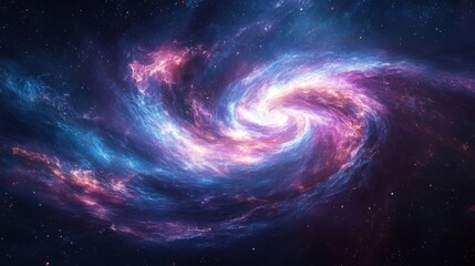 Abstract swirling cosmic dust with vibrant highlights. Featuring dynamic movement and glowing effects. Emphasizing cosmic wonder and energy. Ideal for space and sci-fi-themed designs.