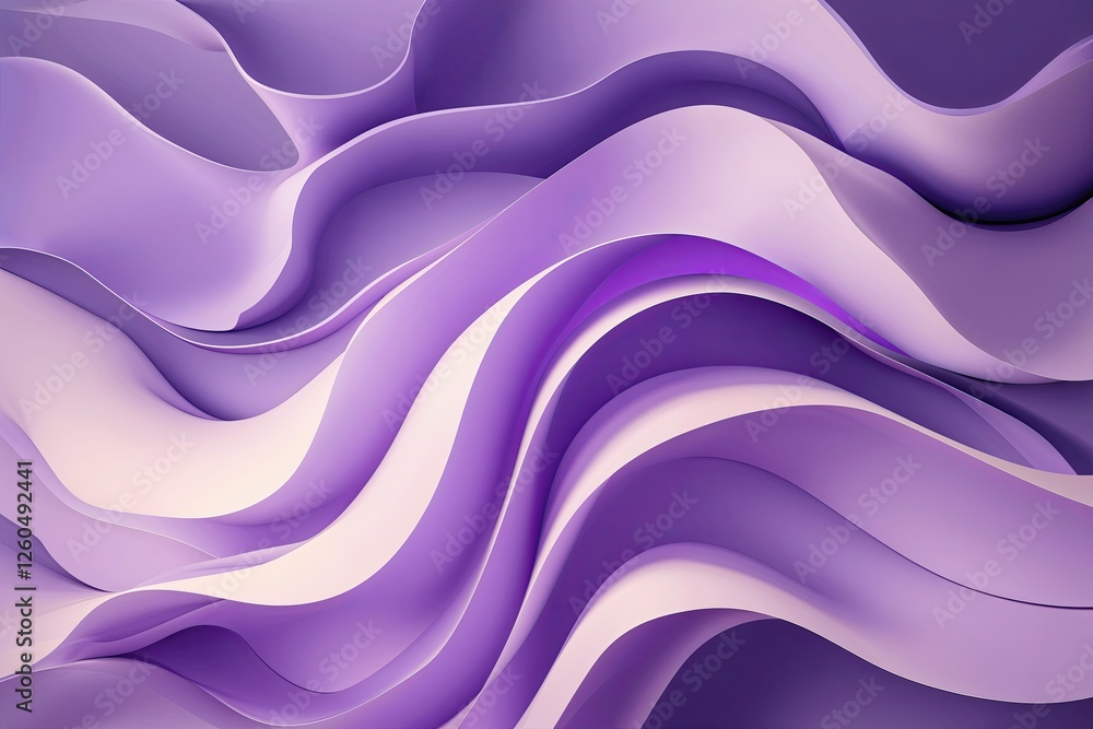 Poster elegant lavender abstract background with soft flowing light waves and dynamic shadows