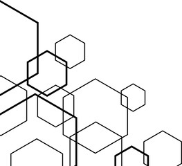 Hexagonal Corner Line Style