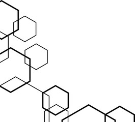 Hexagonal Corner Line Style