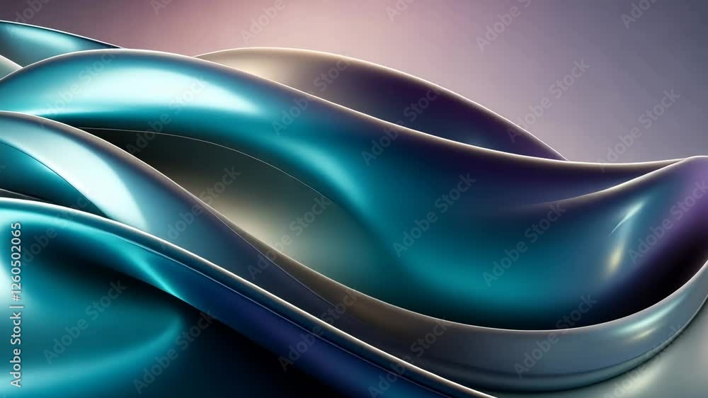 Aufkleber flowing abstract shapes create a serene atmosphere with smooth colors and textures