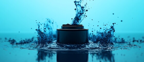 Ink Level Indicator Icon 3D Hyper Realistic Rendering