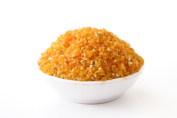 Golden Grain in a Bowl: A Close-Up of Millet