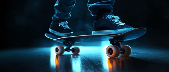 Ultra-Detailed Hyper-Realistic Skateboard Icon Image