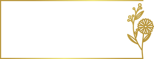 Gold Floral Text Box