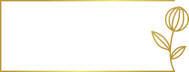 Gold Floral Text Box