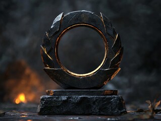Cinematic Achievement Icon: Ultra-Detailed Hyper-Realistic