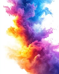 Abstract vibrant color splash background with vibrant color splashes and energetic paint strokes. Emphasizing artistic dynamism and vivid expression, ideal for creative designs and lively visuals.