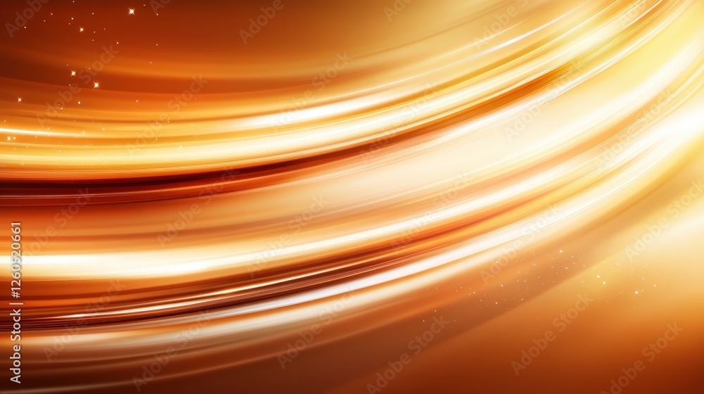 Aufkleber a vibrant abstract background featuring smooth curves and glowing lines in warm orange tones. perfec