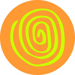 Fluorescent neon buttons handmade: Abstract & Modern Symbols, handmade fluor illustration buttons