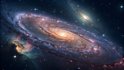 Fototapeta premium planet in space hole