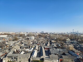The CBD and hutongs in Beijing, China, represent the integration of modernity and antiquity.
