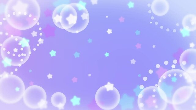 キラキラ星のかわいい背景素材