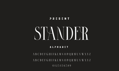 Lettering Fashion Designs. Modern elegant alphabet letters font and number. Minimalist typography fonts regular, typeface uppercase and lowercase.