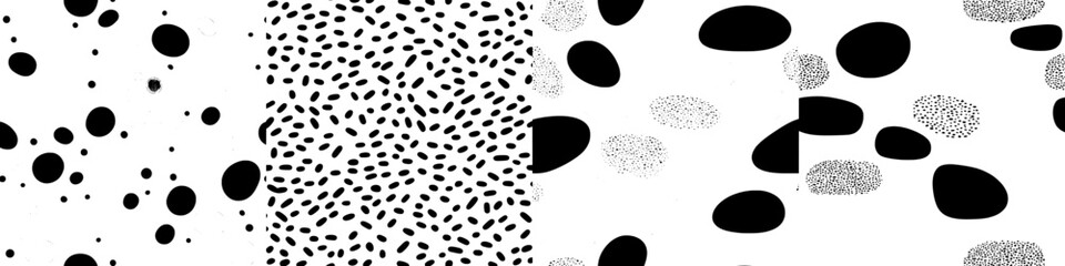 A grunge rice design serves as the background, complemented by a modern hand drawn seamless pattern