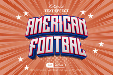 Sport Text Effect 3D Curved Style. Editable Text Effect.